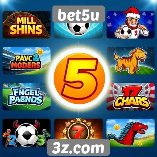 Variedade de jogos disponíveis na plataforma bet5u